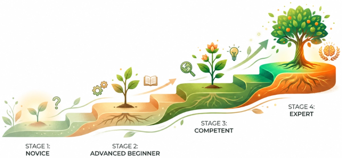Your progression from beginner to expert